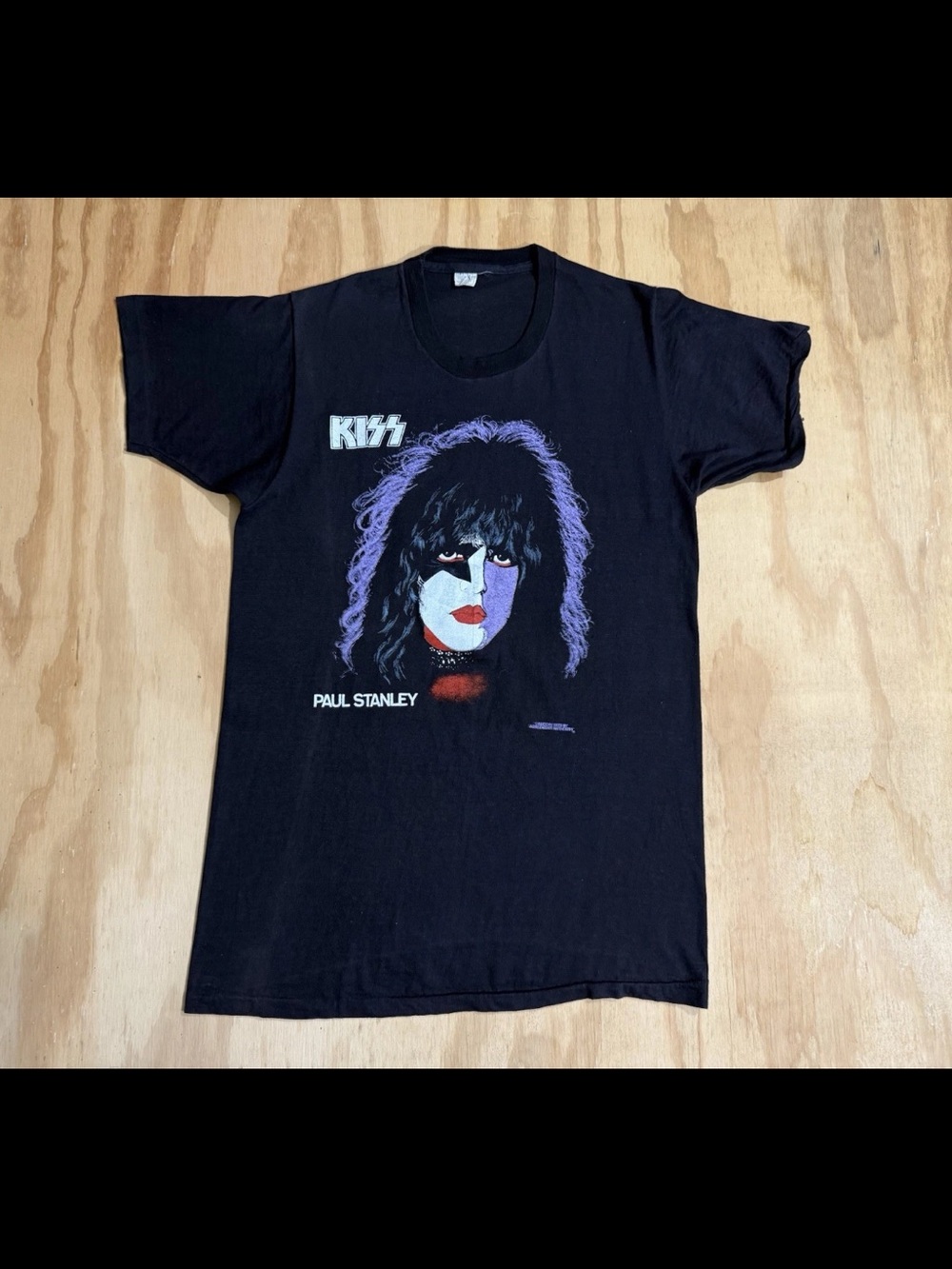 Kiss PAUL STANLEY Vintage Concert T-Shirt 70s Single-Stitch Thin